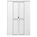Ver imagem 1 de Porta Balcão de Aluminio Branco 6 Folhas com Trinco 2,10x2,00