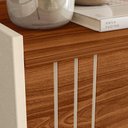 Ver imagem 3 de Rack Bancada Austin 135,7cm Cinamomo Mel/pérola Metalizado para Tv até 50” - Mobler