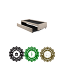 Ver imagem 6 de Bicama Box para Dois Colchões Viúvo 120x203 Suede