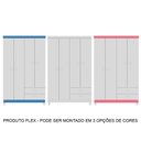 Ver imagem 4 de Guarda Roupa Infantil 4 Portas 2 Gavetas Baby kid's Branco Flex Incorplac