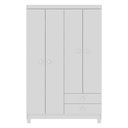 Ver imagem 2 de Guarda Roupa Infantil 4 Portas 2 Gavetas Baby kid's Branco Flex Incorplac