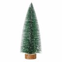 Ver imagem 3 de Mini Árvore de Natal Nevada 25cm com Base de Madeira