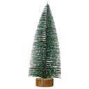 Ver imagem 1 de Mini Árvore de Natal Nevada 25cm com Base de Madeira