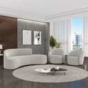 Ver imagem 2 de Sofá 4 Lugares Orgânico 220cm Morgan e 2 Poltronaslua Veludo D03 - D’Rossi