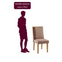 Ver imagem 5 de Conjunto de Mesa 120cm com 4 Cadeiras Estofadas Cleo Marrom Linho Capuccino / Tork / Naturalle
