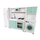 Ver imagem 1 de Kit Cozinha Infantil com Geladeira e Máquina de Lavar Eita Casa Perfeita Verde Claro