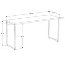 Ver imagem 4 de Mesa de Escritório Escrivaninha 150cm Dynamica Industrial C08 Carvalho - Mpozenato