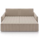 Ver imagem 3 de Sofá Cama Retrátil para Sala de Estar 220cm Porthos M03 Suede Bege - Lyam Decor