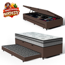 Ver imagem 2 de Cama Box Baú com Colchão Espuma D33 Pillow In Anjos Ortosleep + Auxiliar Unique Solteiro 88cm