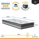Ver imagem 5 de Cama Box Baú com Colchão Espuma D33 Pillow In Anjos Ortosleep + Auxiliar Unique Solteiro 88cm
