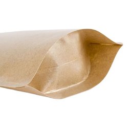 Saco Stand Up Pouch Kraft com Visor e Zíper 10 X 16 Cm - Pacote com 50 Unidades - 3