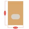 Saco Stand Up Pouch Kraft com Visor e Zíper 10 X 16 Cm - Pacote com 50 Unidades - 4
