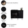 Balcão para Cooktop 1,05m 5 Bocas 1 Nicho com 1 Porta e Gaveta Turim - 3