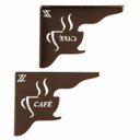 Ver imagem 1 de Mão Francesa Marrom Decorativa 20cm Cantinho do Café Xícara Aço Zarg