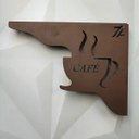 Ver imagem 4 de Mão Francesa Marrom Decorativa 20cm Cantinho do Café Xícara Aço Zarg