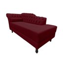 Ver imagem 4 de Recamier Decorativo Divã Styllus Lado Direito Suede Marsala