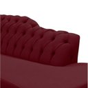 Ver imagem 3 de Recamier Decorativo Divã Styllus Lado Direito Suede Marsala