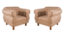 Ver imagem 2 de Conjunto 1 Sofá 1,80cm + 2 Poltronas Chesterfield Elisabeth Linho Bege