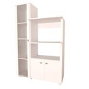 Ver imagem 6 de Armário de Cozinha Paula com Cristaleira 3 Portas Branco - Panorama Móveis