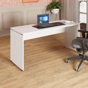 Ver imagem 1 de Mesa Escritório Escrivaninha 160cm X 70cm Pés Painel F5 Cor:branco