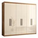 Ver imagem 2 de Guarda Roupa Roupeiro Venice 6 Portas 2 Gavetas 3 Prateleiras Amendola Touch Off White Demóbile
