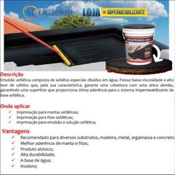 Primer Asfáltico Base Água para Mantas & Fitas Aluminizadas - Drykoprimer Acqua 18l - 2
