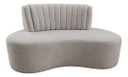 Ver imagem 2 de Sofá Orgânico Curvo Luxo Mavie 180cm Sala Bouclê Prata