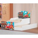 Ver imagem 2 de Mini Cama Infantil com Auxiliar Bombeiro com Colchões