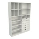 Ver imagem 3 de Armário Arara Gaveta Samara M9 100% Mdf (closet / Colmeia) - Branco