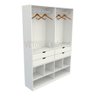 Armário Arara Gaveta Sabrina M4 100% Mdf Closet Lojas Gaveta - Branco - 1