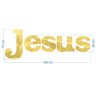 Palavra em Acrílico Espelhado "jesus" - Modelo 3 com 70cm Altura Dourado - 2
