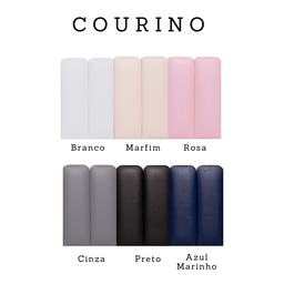 Cabeceira Solteiro Modulada Arredondada Cama Box Corino Branco - 5