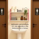Ver imagem 4 de Prateleira Estante Organizadora Livros Infantil Nicho Rosa e Branco Feminino Bebê Decorativa Quarto