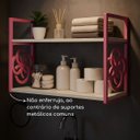 Ver imagem 3 de Prateleira Estante Organizadora Livros Infantil Nicho Rosa e Branco Feminino Bebê Decorativa Quarto