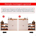 Ver imagem 7 de Kit 2 Mesas Cabeceira Mesinha Lateral Sapateira Vertical Banquinho Quarto Off White/cinamomo - Rpm