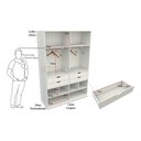 Ver imagem 2 de Armário Arara Gaveta Sabrina M9 100% Mdf (closet Lojas) - Branco