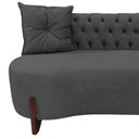 Ver imagem 5 de Sofá 3 Lugares Orgânico Curvo Tókio 180cm Suede Cinza