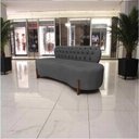 Ver mais imagens de Sofá 3 Lugares Orgânico Curvo Tókio 180cm Suede Cinza