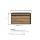 Ver imagem 5 de Gabinete de Banheiro com 1 Gaveta Toalheiro Suspenso 80cm Multimóveis Crpro-BAL015 Mel/Grafite