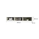 Ver imagem 5 de Nicho Aéreo para Ponte Modulado 145cm Prime Plus Luciane Móveis