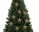 Ver imagem 3 de Conjunto Estrela Tridimensional Gliter Arabesco Rosê Gold 8cm Enfeite Árvore 9 Unidades - Magizi