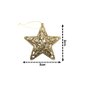 Conjunto Estrela Tridimensional Gliter Arabesco Rosê Gold 8cm Enfeite Árvore 9 Unidades - Magizi - 4