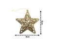 Ver imagem 4 de Conjunto Estrela Tridimensional Gliter Arabesco Rosê Gold 8cm Enfeite Árvore 9 Unidades - Magizi