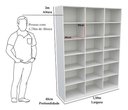 Ver imagem 2 de Armário Colmeia M5 100%mdf (organizador, Estante Prateleira) - Branco