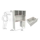 Ver imagem 1 de Armário Multifuncional Costura Scrap Scrapbox Silhouette - Branco