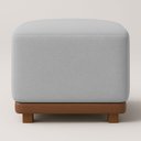Ver imagem 2 de Kit 2 Puffs Dalilla Bouclé Premium Exclusivos Assento Extra para Sala Quarto Design Moderno