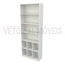 Ver imagem 3 de Armário Cabideiro Gaveteiro Misto 100% Mdf M12 Closet Loja - Branco