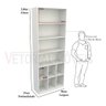 Armário Cabideiro Gaveteiro Misto 100% Mdf M12 Closet Loja - Branco - 2