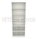 Ver imagem 4 de Armário Cabideiro Gaveteiro Misto 100% Mdf M12 Closet Loja - Branco