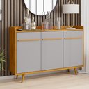 Ver imagem 6 de Balcão Buffet 3 Portas Quartzo 135 Cm Cinamomo Off White Bechara